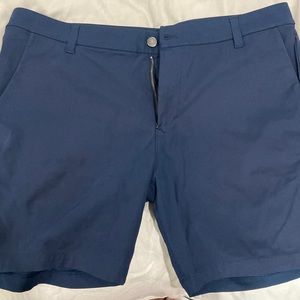 Oakmont Country club Lululemon abc slim shorts size 36. Blue. 7 inch . Mint